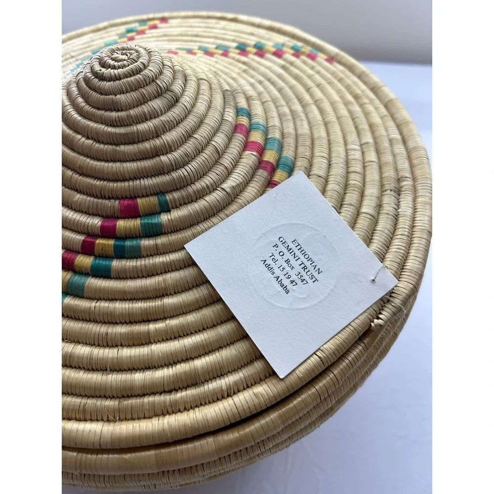 VTG Ethiopian Hand Woven Mesob Basket